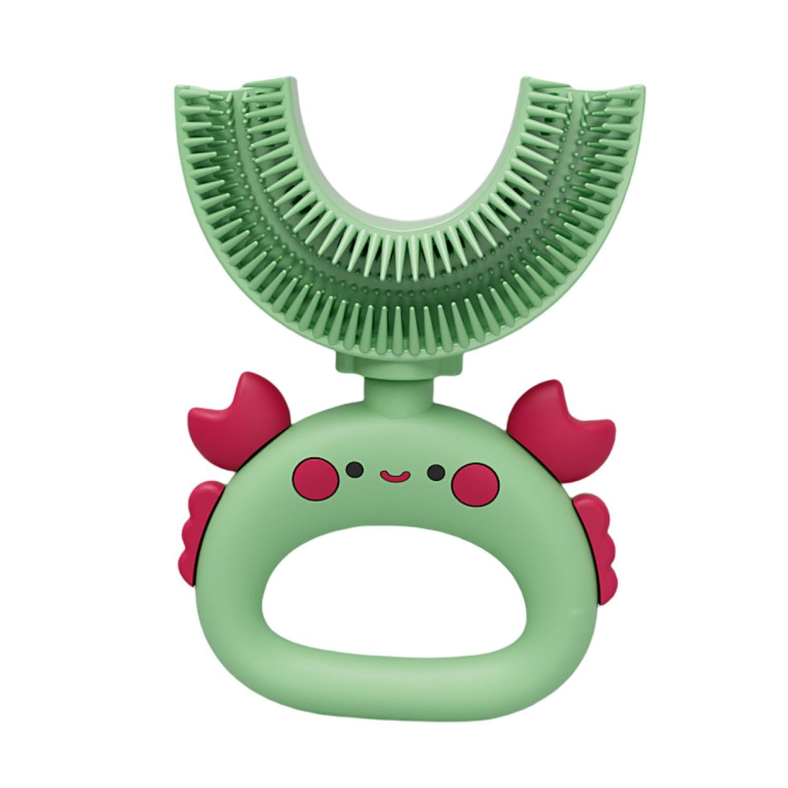 YMH Ushaped Toothbrush Manual Easy to Use Cute Shape Soft Bristle