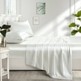 thumbnail image 5 of Luxury Satin Sheets Set King Size Ivory, 4-Piece Bedding Sets with Deep Pockets - Soft and Smooth Satin Bed Sheets for Ultra Comfort and Elegance, 5 of 8