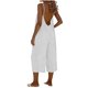 thumbnail image 3 of TaTaai Women's Summer Casual Solid Adjustable Spaghetti Strap Backless Jumpsuit with Pockets 7/8 Length Loose Fashion Romper Gift, 3 of 6