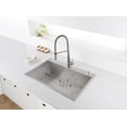 thumbnail image 4 of Ruvati RVH8017 27 x 20 in. Drop in 16 Gauge Stainless Steel Single Bowl Rounded Corners Top Mount Kitchen Sink, Silver, 4 of 7