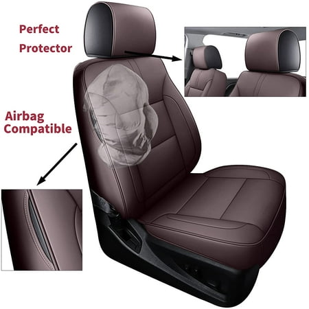 Chevy Silverado Gmc Sierra Seat Covers Waterproof Leather Truck Protectors Custom Fit Full Set Compatible With 2007 2018 1500 2500hd 3500hd Brown Canada - 2007 Chevy Truck Seat Covers Chevy Silverado Gmc Sierra Seat Covers Waterproof Leather Truck Protectors Custom Fit Full Set Compatible With 2007 2018 1500 2500hd 3500hd Brown Canada - 2007 Chevy Truck Seat Covers
