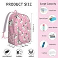 thumbnail image 5 of Pink French Bulldog Love Heart Backpack for School,Cute School Bag,Schoolbag with Adjustable Shoulder Straps & Padded Back,15.7"x11.8"x5.5", 5 of 5