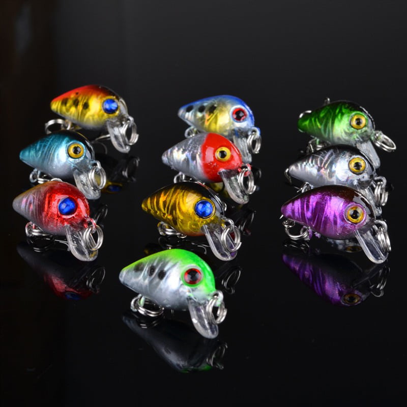 Colorful Glow in The Dark Fishing Lures for Fishing Activities 10Pcs 