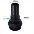 thumbnail image 3 of Conector de Montaje A TravéS del Casco de Marino para Manguera de 5/8, 3/4, 1 Pulgada, Accesorios de PlomeríA para Bomba de Achique de Drenaje de , Negro, 3 of 5