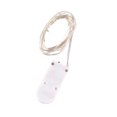 thumbnail image 2 of Cadena Botón De Luz De Hadas Funciona Con Pilas De Agua Lámpara De Alambre De Cobre Lámpara De Cadena Para Interiores Y Exteriores De Boda De Navidad (Color Blanco Cálido) 3M / 9.8Ft 30-Led Luces Monstrate HA026113-02, 2 of 5