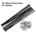 thumbnail image 4 of Unique Bargains 36 Pcs Bicycle Steel Spokes 14G Bike Spoke 250mm Length with Nipples for Most Bicycle, 4 of 6