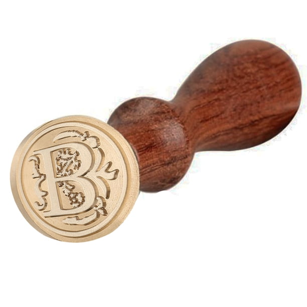 Sello del alfabeto inglés vintage, decoración en embalajes de regalo de vacaciones, cera de sellado de invitación, sello de cuenta manual, cabeza de cobre