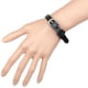 thumbnail image 5 of Pulsera elegante de cuero de vaca para hombre y mujer, brazalete con abalorio, joyería, regalo Negro, 5 of 9