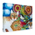 thumbnail image 4 of Trademark Fine Art 'Mandala Cats' Canvas Art by Oxana Ziaka, 4 of 4