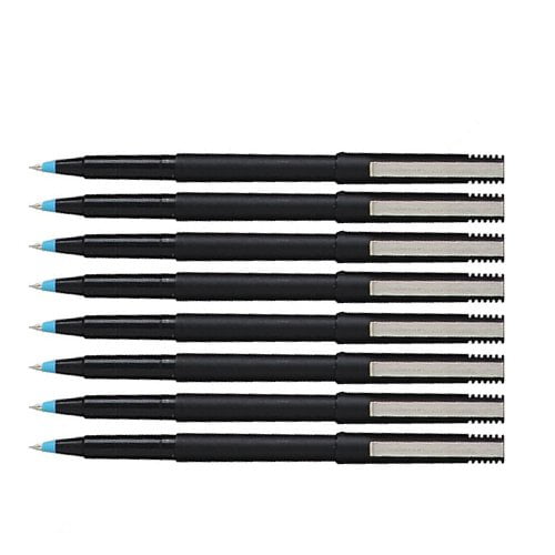 uni-ball Stick Micro Point Roller Ball Pens, 8 Blue Ink Pens (60153)