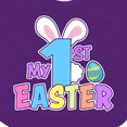 thumbnail image 4 of Inktastic My 1st Easter One with Bunny Ears and Tail Boys or Girls Baby Bib, 4 of 4
