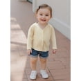 thumbnail image 6 of BemeyourBBs Baby Girls Long Sleeves Sweater Solid Color Button Infant Cardigan, 6 of 9