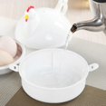 thumbnail image 1 of Egg Cooker Electric Egg Cooker, Chicken Shape Microwave 4 Steamer Boiler Cooker Banmo, 1 of 4