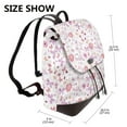 thumbnail image 2 of Honeii Retro Floral rint Leather Backpack,Trendy Leather Backpack,PU Leather Daypack, Ideal for Work, School, Nurse, College & Travel, 2 of 4