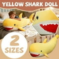 thumbnail image 2 of Wizlet Banana Shark Plush 21" Large Shark Stuffed Animal Soft Banana Plush Toys, Birthday Christmas Valentine's Day Gifts for Kids Girlfriend (Yellow), 2 of 7