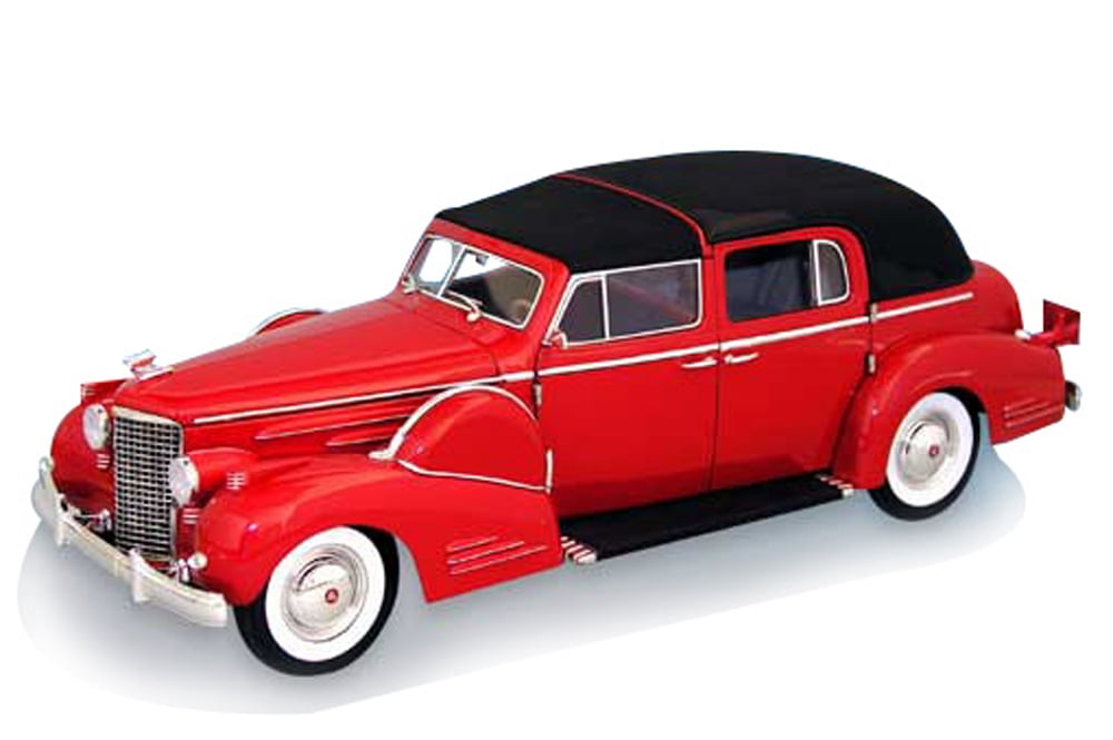 1938 Cadillac Fleetwood Towncar, Red - Signature Models 18117 - 1