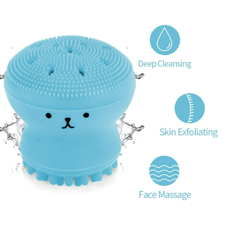 Facial Cleansing Brush Silicone Handheld Face Brush And Massager  Octopus-shaped Cleansing Brush For Deep Cleaning Gentle Exfoliating Skin  Massage