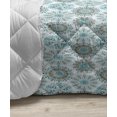 thumbnail image 3 of Mandala Down Alternative Comforter, Moroccan Style Classical Universe, Microfiber Quilt for All Season, 5 Sizes, Persian Blue Turquoise, by Ambesonne, 3 of 3