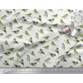 thumbnail image 2 of Soimoi Satin Silk Fabric Flycathcer Bird Print Fabric by the Yard 42 Inch Wide, 2 of 5
