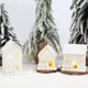 thumbnail image 3 of 3x LED Wooden Snowflake House Miniature Xmas Ornament for Christmas Gloria Casa de miniaturas, 3 of 9