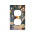 thumbnail image 3 of Switch Panel Switch Decoration 2.76x4.53x0.28 Inches Duplex Outlets Switch Plate Wall Plates Living Room Kitchen Bedroom Study Switches Cartoon Snowman Candle Picture, 3 of 8