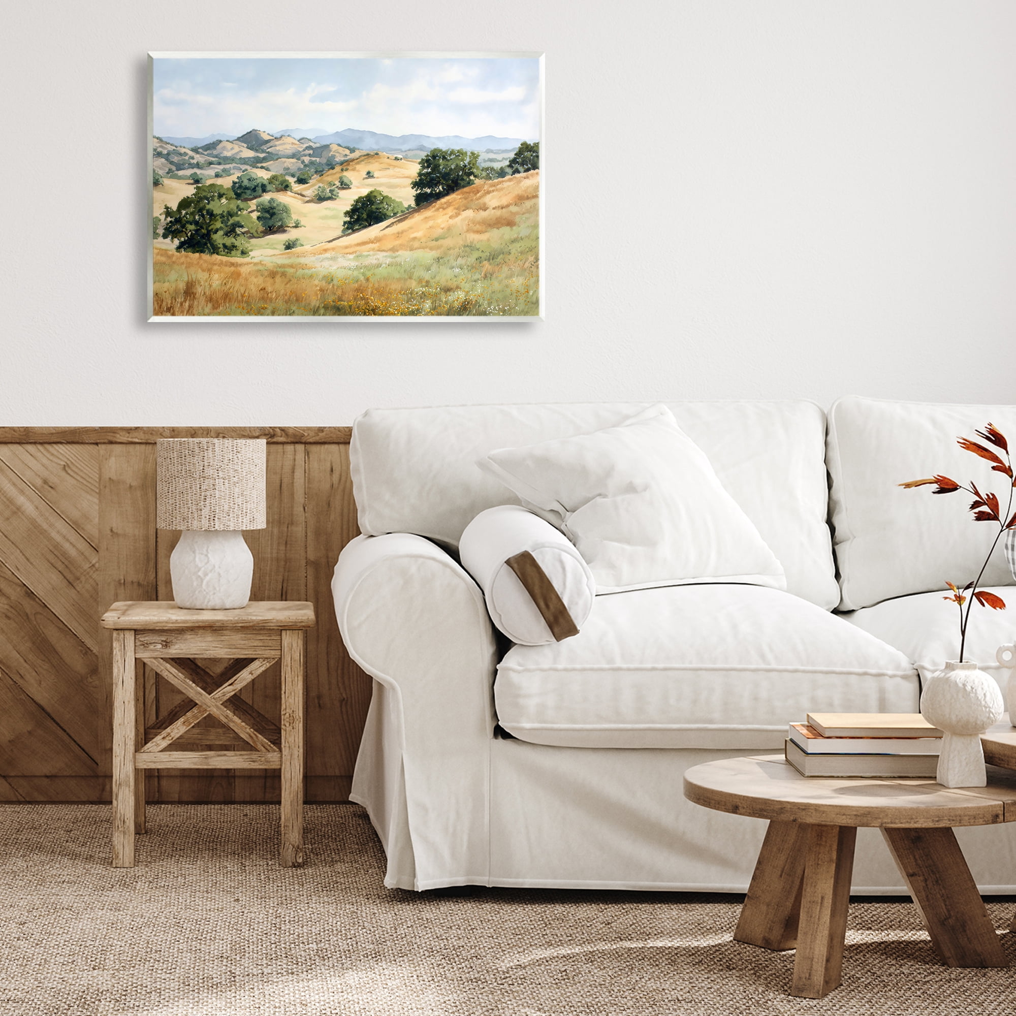 Stupell Industries Idyllic Mountains and Trees Wall Plaque Art, design by Petal Prints Design