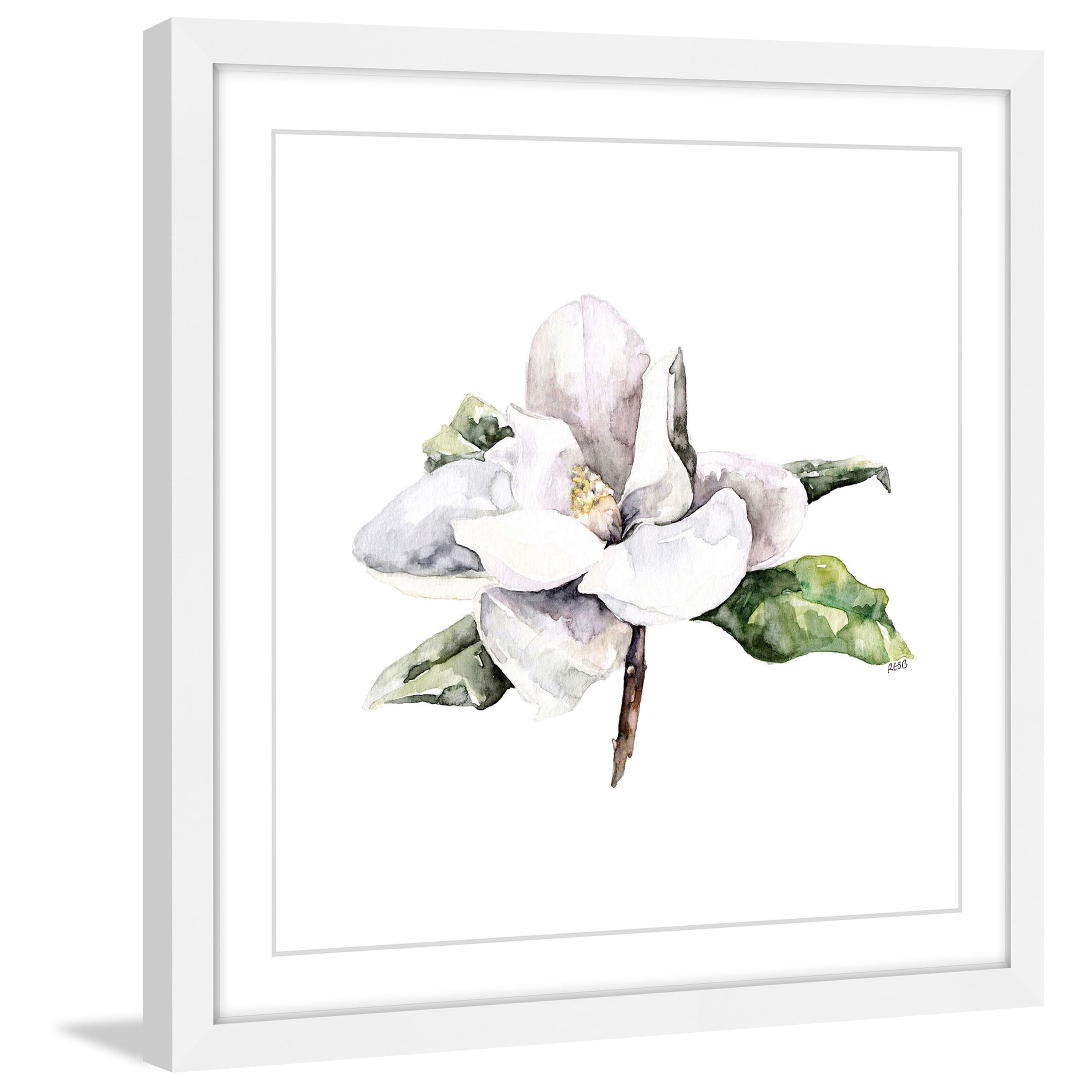 Marmont Hill "Magnolia 4" by Rachel Byler Framed Painting Print