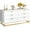 white, variant on TEQIN Dresser for Bedroom,Modern Dressers For Bedroom,6 Drawer Double Dresser with Gold Handles,Long Storage Organizer for Closet,Large Chest of Drawers for Living Room,Hallway,Entryway