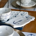 thumbnail image 4 of Beach Chic Anchor Napkins, 3 Packs of 20, 2 Ply Paper, 6.75 inches Blue and White Nautical Patterns, 4 of 6