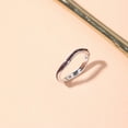 thumbnail image 2 of Muses Art Design Birthstone Eternity Band Ring Wave Style (Channel Set/Full Round), Stackable Fashion Ring with Crystal Birthstone, 2 of 5