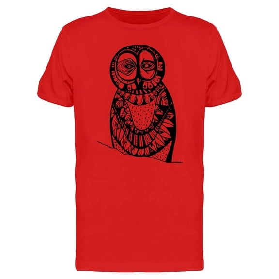 Abstract Art Eerie Owl Tee Men's -Image by Shutterstock