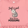 thumbnail image 4 of Inktastic Just a Girl That Loves Possums Girls Toddler Dress, 4 of 5