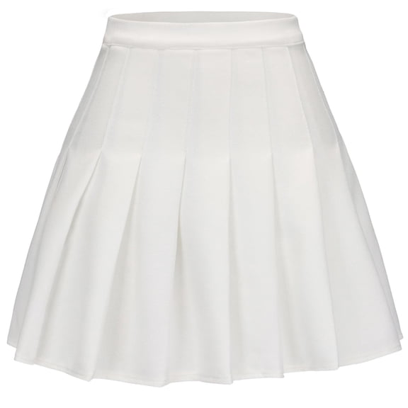 Women'S High Waist A-Line Pleated Mini Skirt For School And Cheerleader Outfits