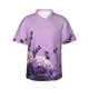 thumbnail image 1 of Fotbe Lavender Roses Arrangement Camisa Hawaiana para Hombre Unisex – Camisa Casual de Verano con Botones de Manga Corta de Algodón y Lino,Medium, 1 of 7
