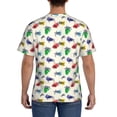 thumbnail image 3 of Vsdgher Cartoon Sea Turtle Print Men's Dry Fit Mesh Athletic Shirts Moisture Wicking Tennis T-Shirt Tops, 3 of 9