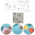 thumbnail image 3 of BUYISI Diy Sewing Ruler Transparent Acrylic Ruler Irregular Sewing Patchwork Ruler Of Patchwork Measuring Cloth Cutting Template Tools 4Pcs, 3 of 5