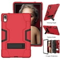 thumbnail image 3 of Mignova pour Lenovo Tab P11 Pro Étui pour Tablette, Antichoc Résistant aux Chocs Robuste (avec Support) Étui Hybride pour Lenovo Tab P11 Pro 11,5 Pouces (Modèle : TB-J706F/J706L) + Protecteur d'Écran (Rouge/noir, 1 Paquet), 3 of 7