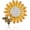 B, variant on Sunflower Honeybee Bee Brooch Pin with Bright Austrian Cubic Zirconia Crystal For Women