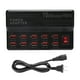 thumbnail image 1 of Cargador inteligente USB, estación de carga rápida de 10 puertos, 12A, tira de concentrador de energía, bloque de base, enchufe de 100-240VUS, 1 of 14