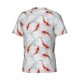 thumbnail image 3 of Rocae Koi Fish Corals,Spring Summer for Men's Moisture-Wicking Crew Tee - T-Shirt for Sports, Outdoor Activities, and Casual WearXX-Large, 3 of 9