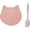 Pink, variant on Cute Cat Lick Mat for Boredom and Anxiety Relief, Licking Mat for Dogs and Cats, Dog Peanut Butter Lick Pad for Bathing Grooming, Avoid Overfeeding, with One Scraper, Mooipur