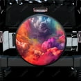 thumbnail image 2 of Housse de Roue Universelle en Polyester Abstrait Coloré Nuage pour Remorque RV SUV Camion Campeur, 2 of 5