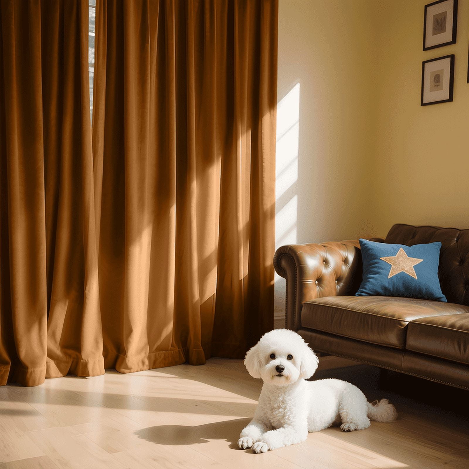 NICETOWN Velvet Blackout Curtains for Living Room, Thermal Insulated Luxury Drapes for Bedroom, Room Darkening Back Tab Velvet Window Treatments, Gold Brown, 52"x90", 2 Panels