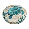 thumbnail image 2 of Round Bar Stool Seat Covers, Watercolor Sea Turtle Elastic Round Chair Cover Stool Seat Slipcover Bar Stool Cushions Round Pad for 12-14 inch, 2 of 7