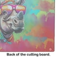 thumbnail image 5 of Carolines Treasures DAC4036LCB 15 x 12 in. Hippie Animal Rhinoceros Glass Cutting Board, 5 of 5