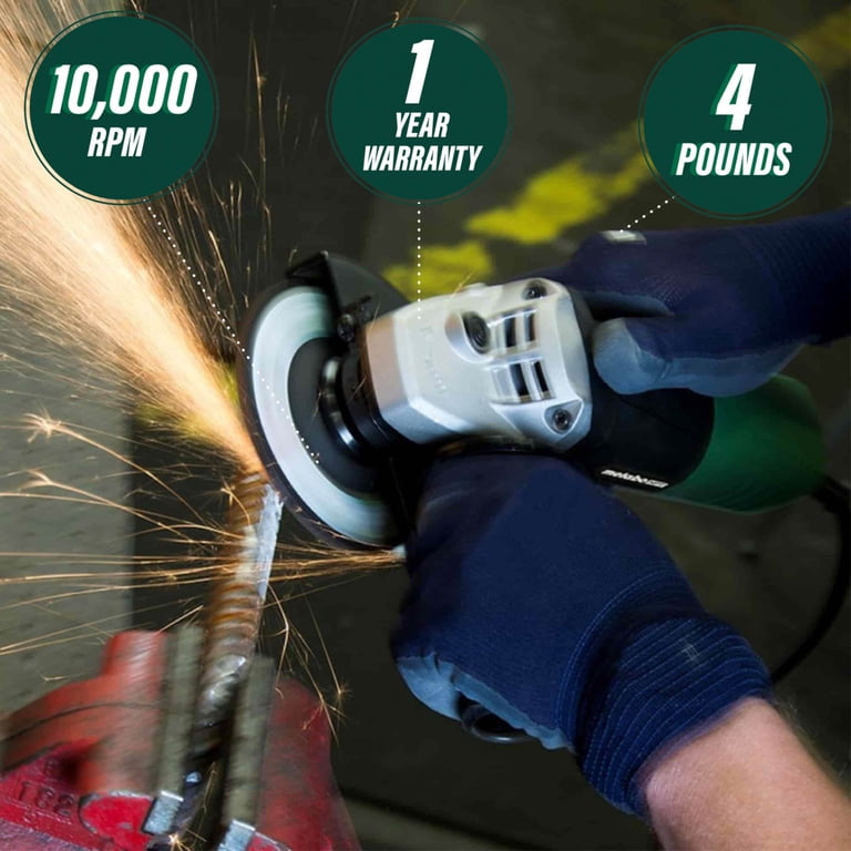 Metabo HPT 4.5in Angle Grinder, 6.2-Amp, Spindle Lock photo 2