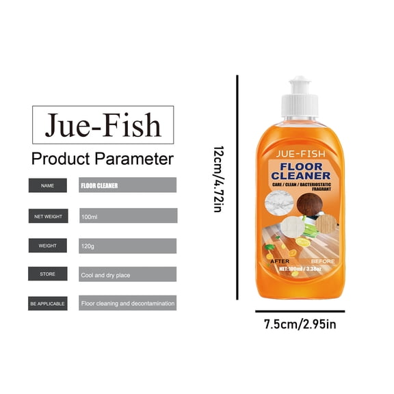 Floor Cleaner Deepss Cleaning Mop Hardwood Floor Tile Cleaner 100ml/3.38 oz