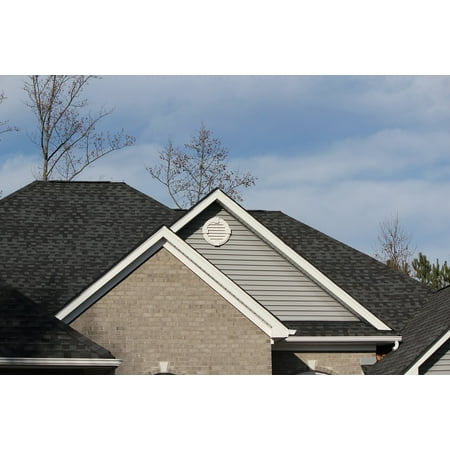LAMINATED POSTER Roofline Architectural Style Shingles Mansard Poster Print 24 x