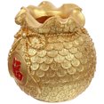 thumbnail image 1 of MasteelfCA Creative Money Bag Shape Flower Vase Home Decorative Desktop Wheat Vase Decor, 1 of 8