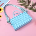 thumbnail image 4 of Sunloudy Female Handbag,Large Capacity Solid Color Storage Bag Fidget Toys,20*11*5.7cm, 4 of 9